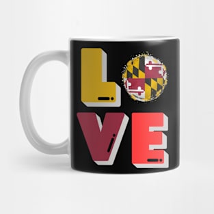 MARYLAND STATE LOVE SET DESIGN Mug